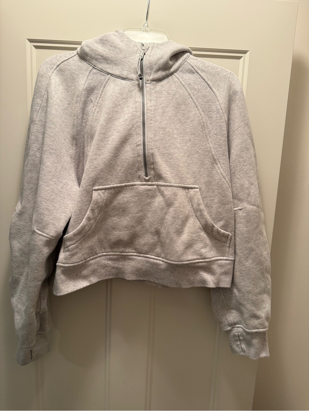 lululemon athletica Heather Light Gray Scuba Pullover